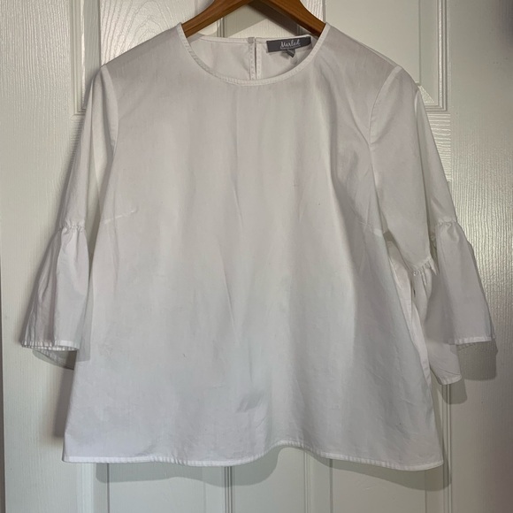 Marled Tops - Marled Large White Top for Women